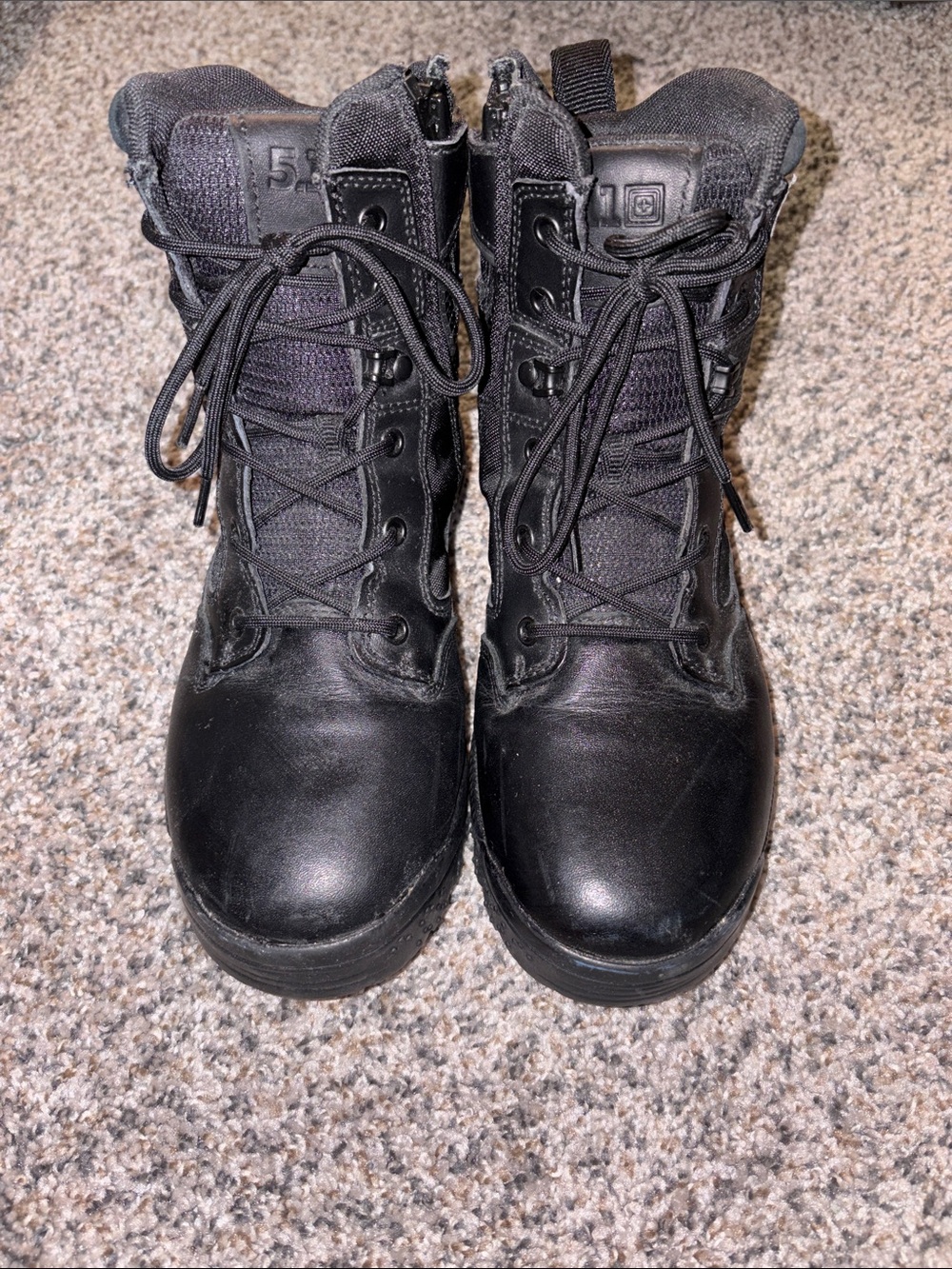 5.11 Atac 2.0 Black Tactical Lace-Up Boots 6” upper